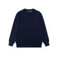 Navy blue red label