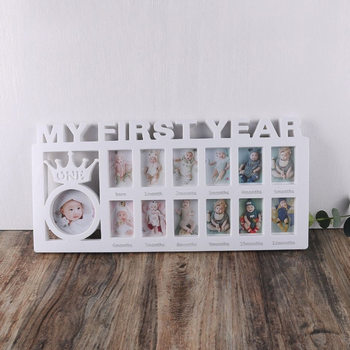 Children's growth photo frame year-old baby month record table wall-mounted baby newborn studio photo props
