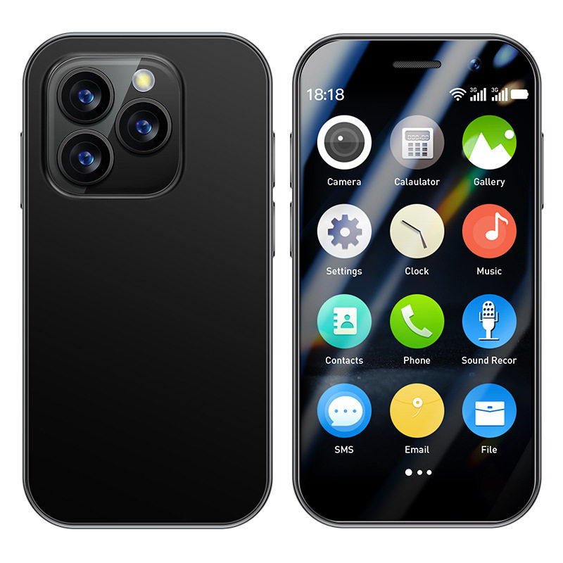 跨境热卖3G安卓soyes索野XS15pro智能小手机 四核迷你卡片机3.0寸