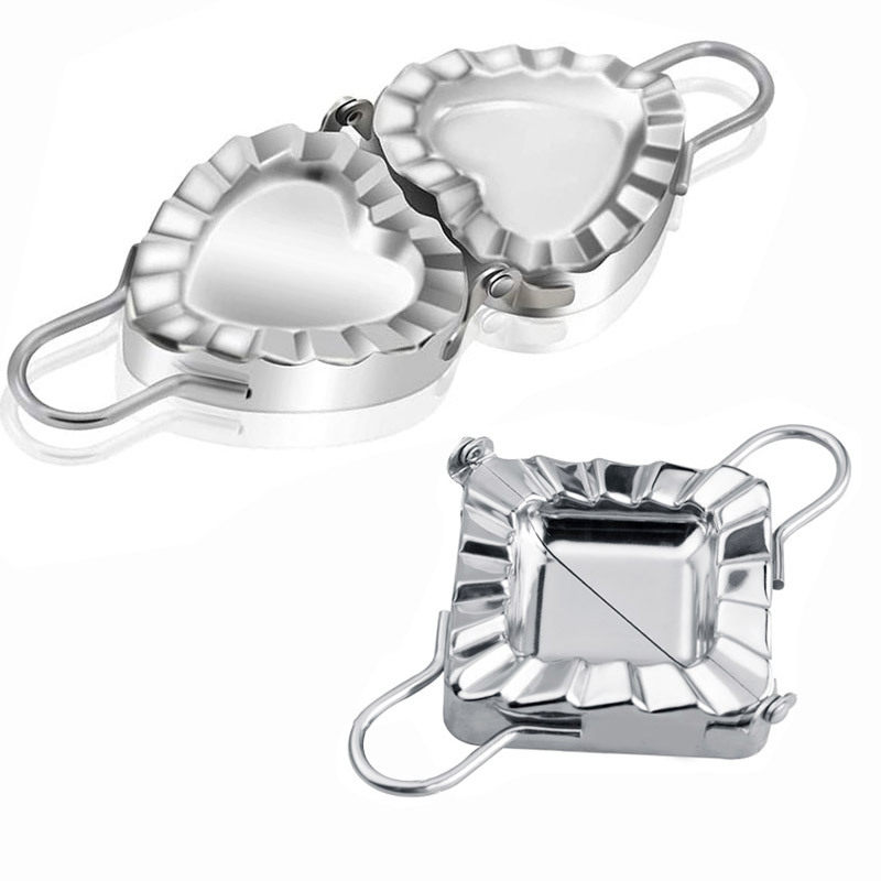 Spot Dumpling Making Artifact 304 Stainless Steel Dumpling Making Tool Heart-Shaped Creative Dumpling Mold Dumpling Wrapper Artifact