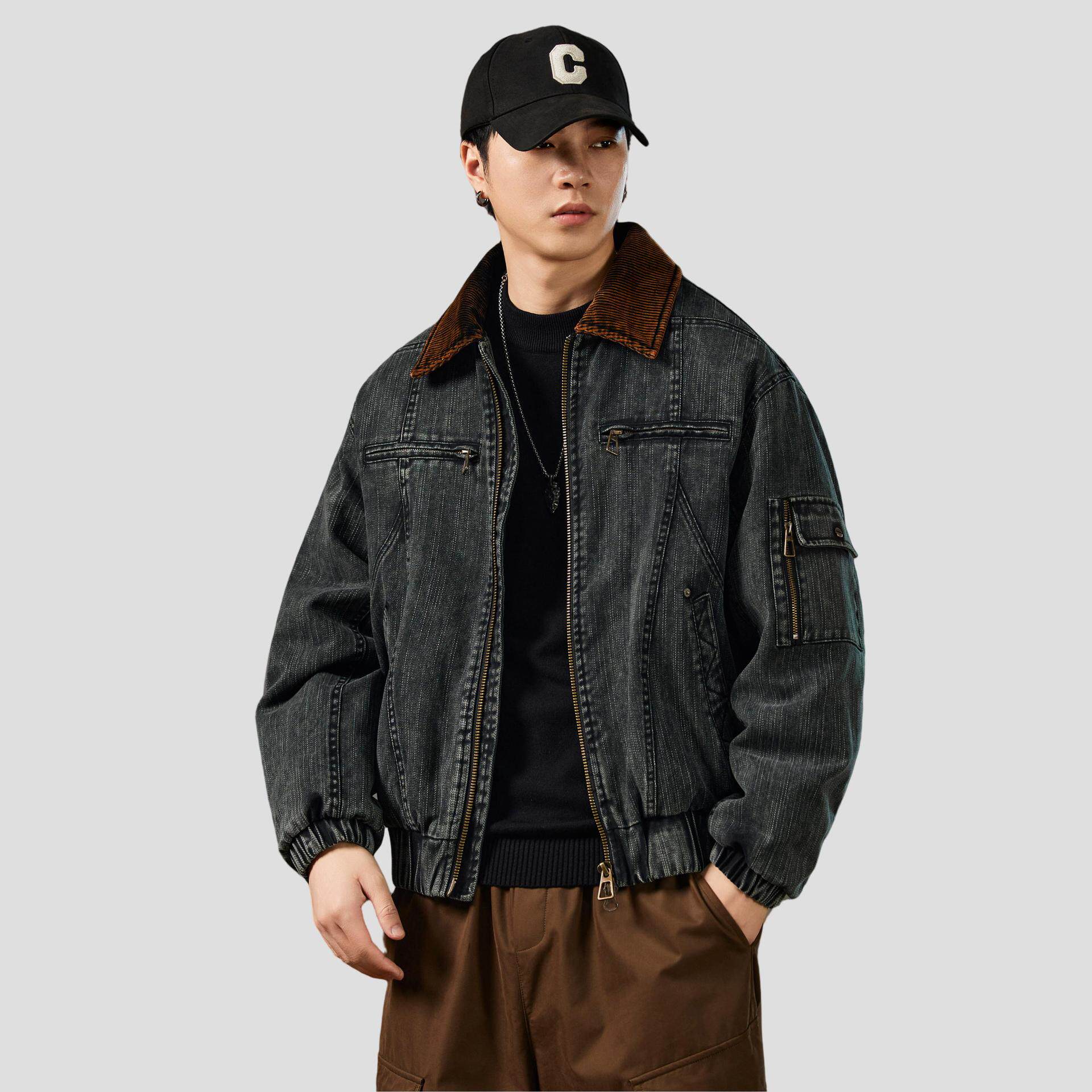 Allin Winter Trendyy Retro down Jacket Men's 2025 New High-End Warm and Versatile Casual Jacket