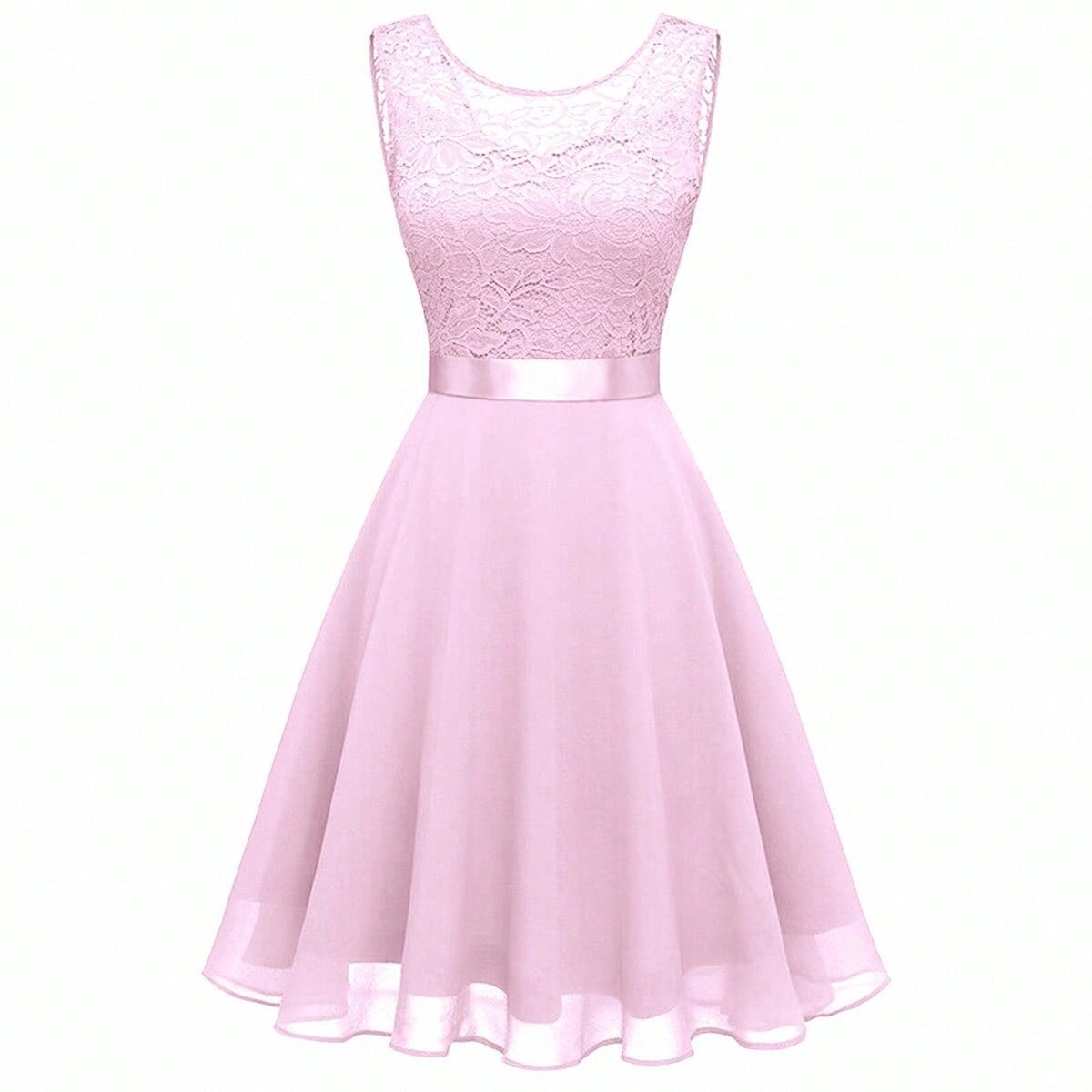 Women's Lace Elegant Sleeveless Dresses