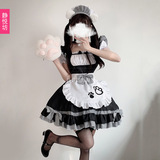 Черный костюм горничной японский косплей аниме платье лакея Loli cos униформа горничной платье принцессы горничной