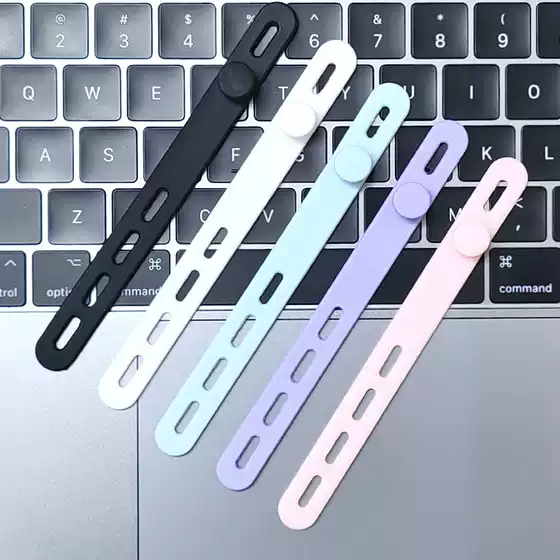 5-pack silicone cable organizer data cable storage cable tie power cord winder strap Cord Organizer