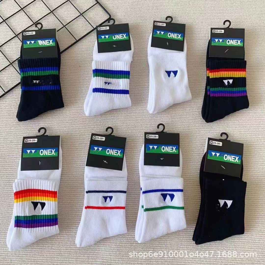 ใหม่Unidoxปักท่อกลางผ้าขนหนูด้านล่างถุงเท้าแบดมินตันกีฬากลาง...