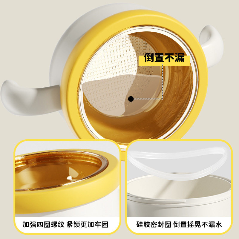 PPSU Baby Food Bowl Baby Rice Noodle Meal Special Water Injection Heat Preservation Bowl Constant Temperature Suction Bowl Children's Tableware