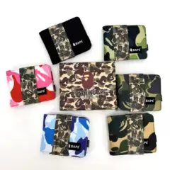 One Piece Hair Ape Head Camouflage Wallet Trendy Brand Wallet Card Holder Camouflage Short Wallet