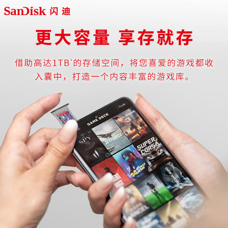 Sandisk Tf Memory Card A2 U3 V30 4K Game Memory Card Suitable for 190Mb/S Drone Memory Card