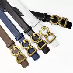2023 New Style Women's Belt, Fashionable and Versatile, High-End Suit Belt, Women's Casual Black Jeans Belt