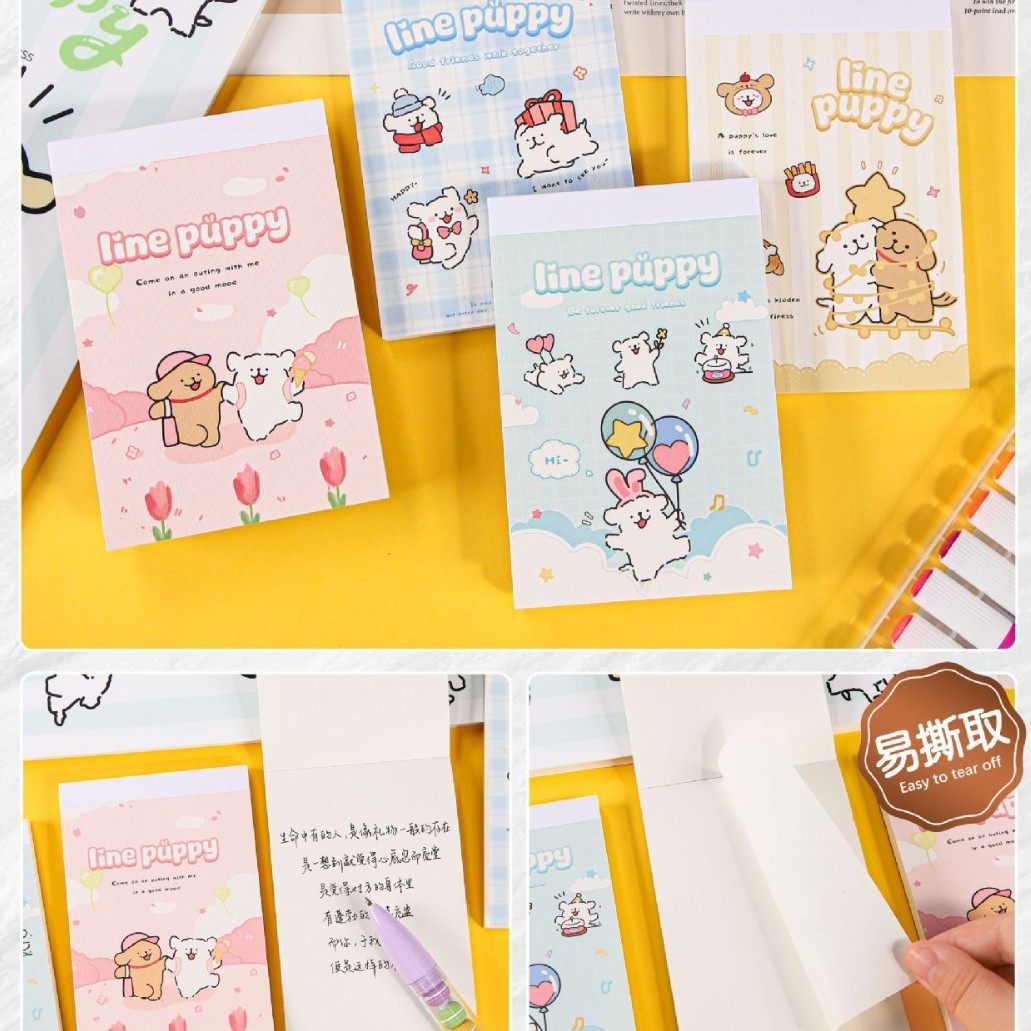 Xianxianpuppy 3-A7 紙ノート (白紙)