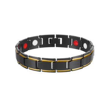 European and American Cross-Border Fashion Hot-Selling Eco-Friendly Detachable Magnetic Men's Bracelet Versatile Trendy Magnet Bracelet