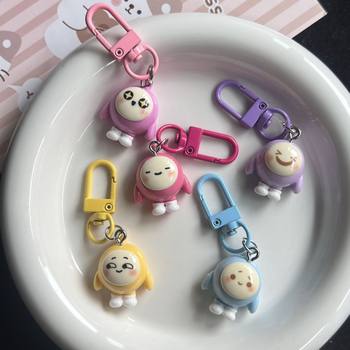 Cartoon Keychain for Egg Party, Colorful Backpack Pendant, Gift for Best Friends or Couples, Cartoon Keychain Accessory