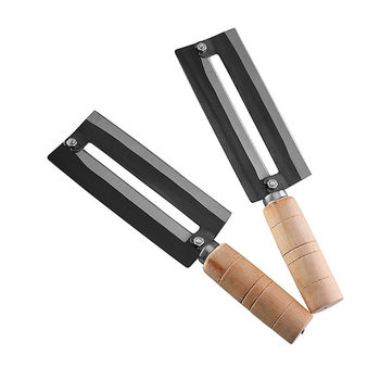 High Carbon Steel Sugarcane Knife, Agricultural Wooden Handle Pineapple Knife, Peeling Knife, Pineapple Peeling and Planing Small Cane Knife, Daily Necessities