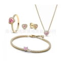 Complete set of earrings with 50# ring