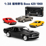 Легкосплавная модель автомобиля Ma Kejia 1:36 Ford 1969 Mustang BOSS 429 классическая игрушечная модель автомобиля откидывается назад
