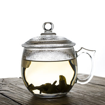 Lizun Ultra-Thick, Highly Translucent and Refined Big-Belly Bubble Green Tea Drink Coffee Office Cup with Lid Breakfast Milk