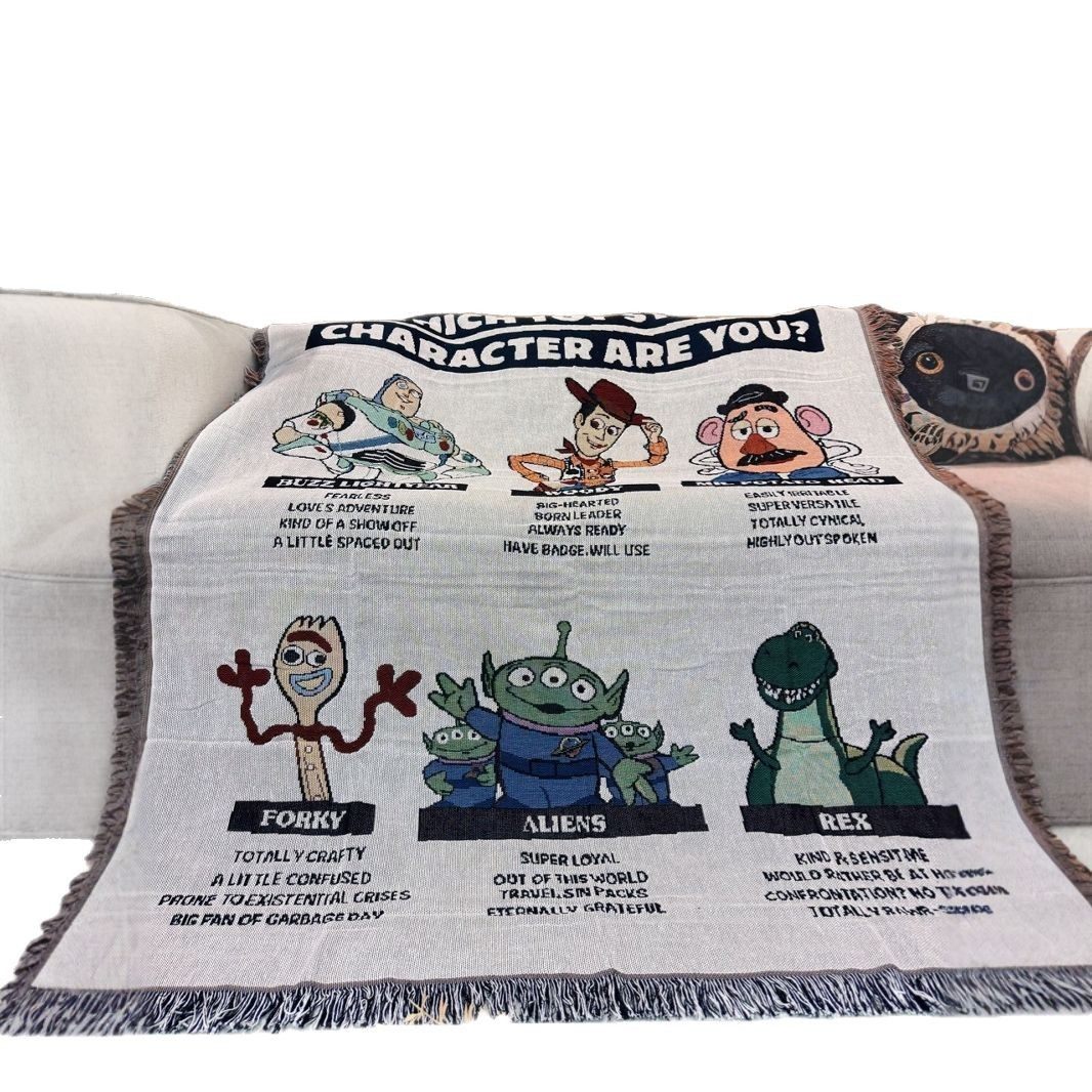 Toy Story Cotton Thread Knitted Room Casual Decoration Sofa Blanket Living Room Sofa Tapestry Children's Blanket Blanket