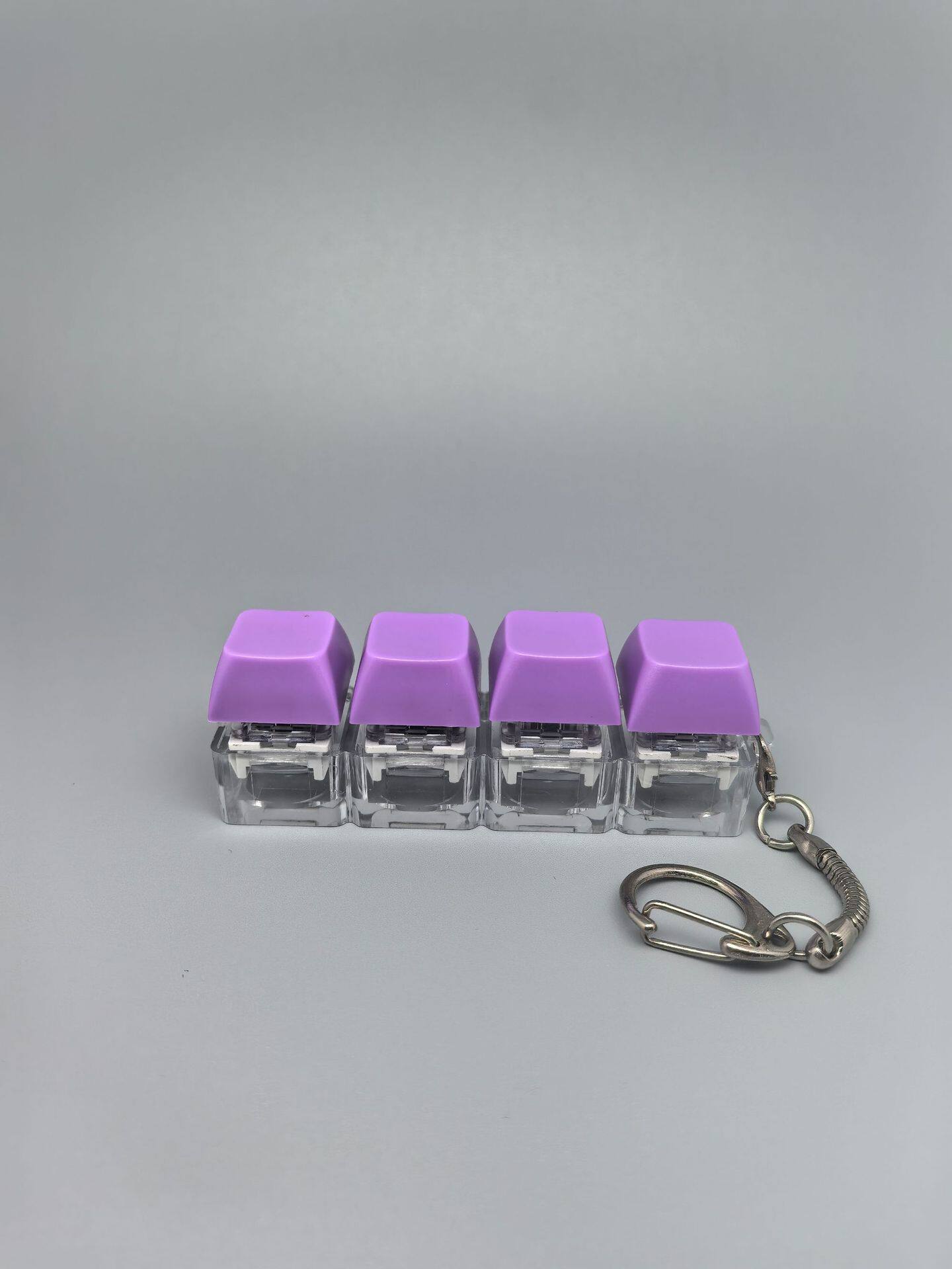 四键马卡龙按键解压玩具钥匙扣键盘办公摸鱼按键解压玩具跨境