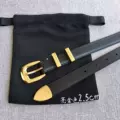 Black shiny gold 2.5cm