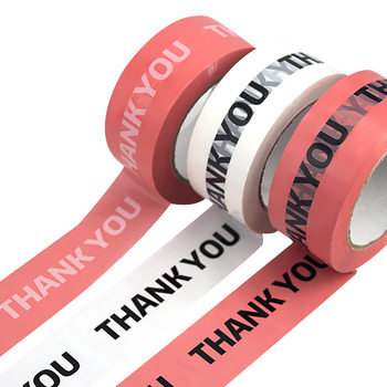 Tape manufacturers LOGO printing tape color bottom thankyou thanks to customers English printing tape personalized