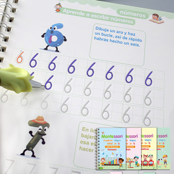 Amazon Cross-border Young Cohesion Groove Practice Copybook Foreign Trade Spanish Enlightenment Interesting Painting Book Painting Book