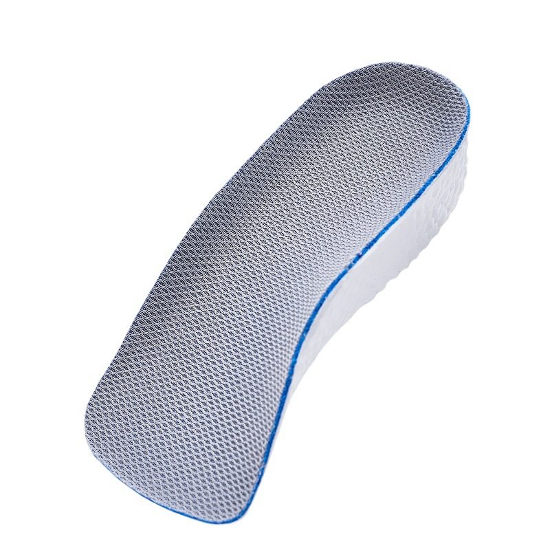 Seven-point height increasing insole fleece-lined men's military training summer sports insole women's invisible inner height increasing pad half pad bow pad