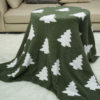Nordic Wind Pine Jacquard Blanket for Four Seasons Universal Soft Warm Student Dormitory Small Blanket Bedroom Casual Blanket
