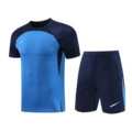 Nd07 colorful blue shorts suit
