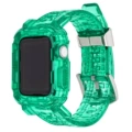 Jelly blue and green, extended version, with steel ring