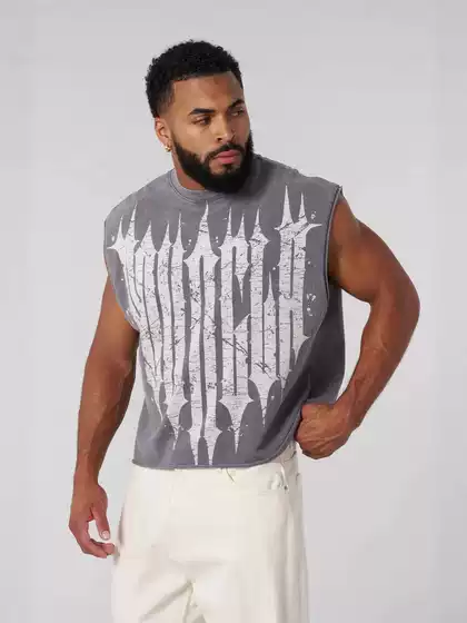 Youngla American Trendy Brand Men's Vest Summer New Fashion Casual Sleeveless T-Shirt Jogging Sports Fitness Vest