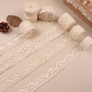 Cotton Thread Woven Hollow Lace DIY Clothing Accessories Lace Ribbon Curtain Sofa Skirt Material Handmade Home Textiles