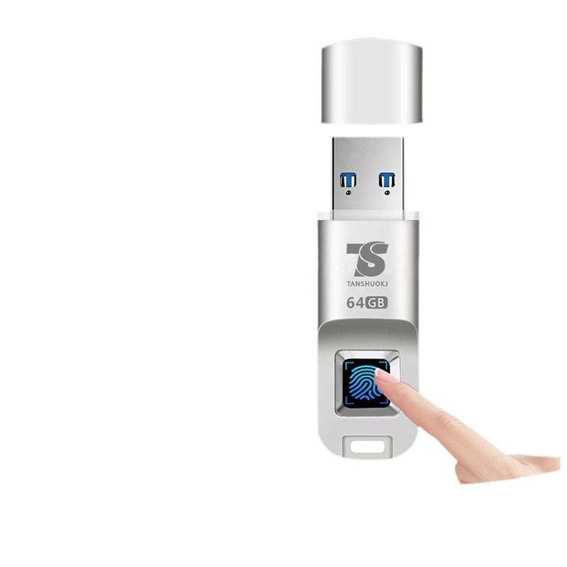 Factory direct supply fingerprint encryption USB flash drive zinc alloy usb3.0 fingerprint identification high-speed office computer encryption USB flash drive