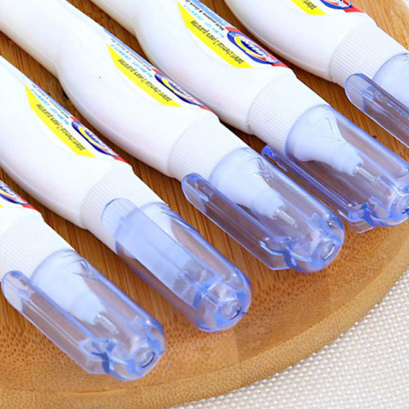 Correction Liquid Pen-Type Portable Correction Liquid for Students, Non-Toxic, Traceless, Quick-Drying Office Correction Liquid Correction Pen, Free Shipping