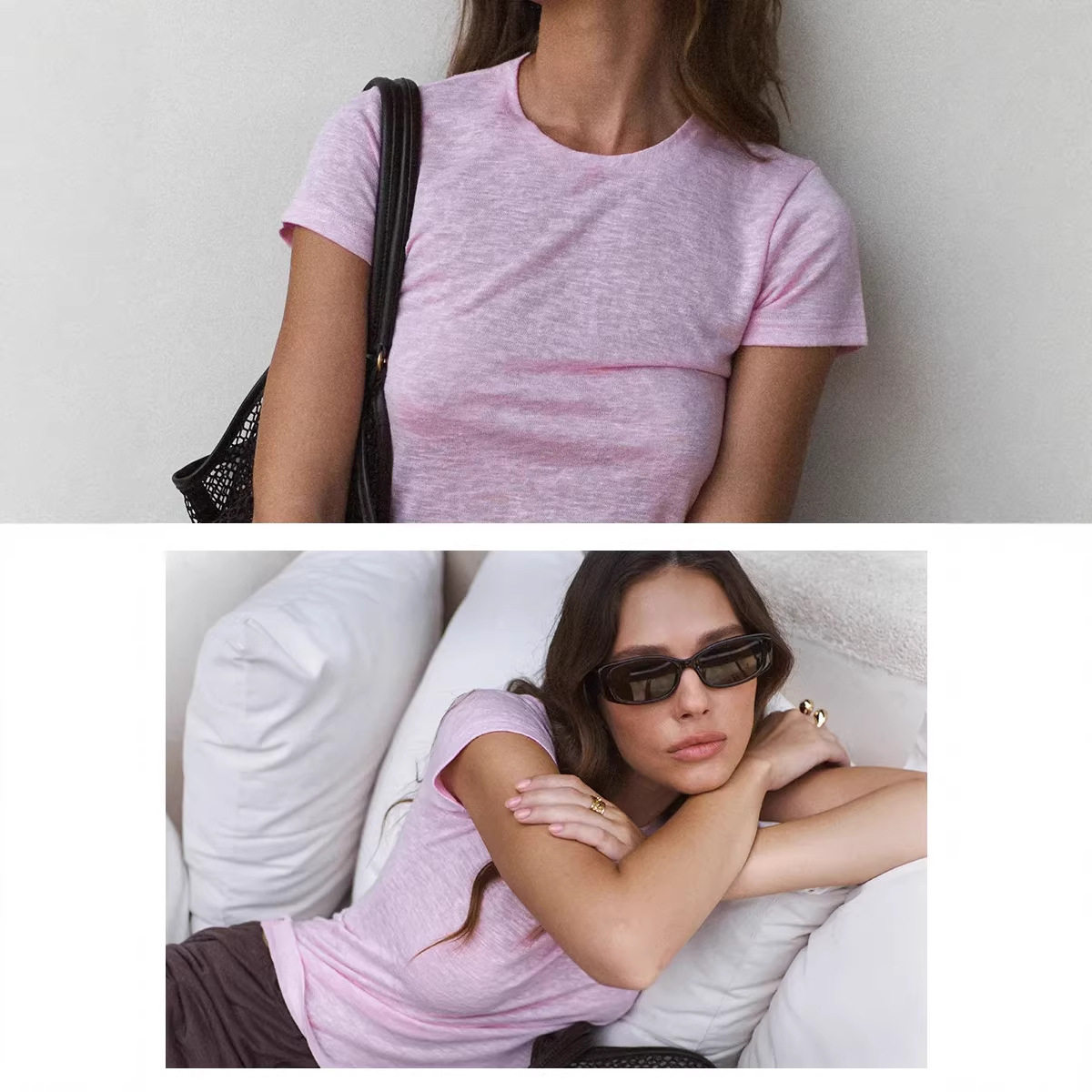 Womens Long Sleeve Snowflake Pattern T Shirt Lightweight Loose Fit Round Neck Summer Casual Wear Wholesale