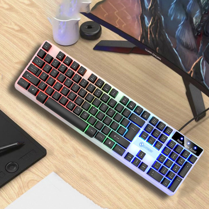 Limei Tx35 Luminous Suspended Mechanical Feel E-Sports Gaming Computer Notebook USB Keyboard Manufacturer Wholesale