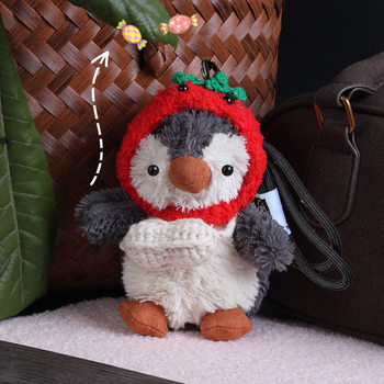 Cute Little Peanut Penguin Pendant Plush Toy Doll School Bag Bag Pendant Car Keychain Doll Doll