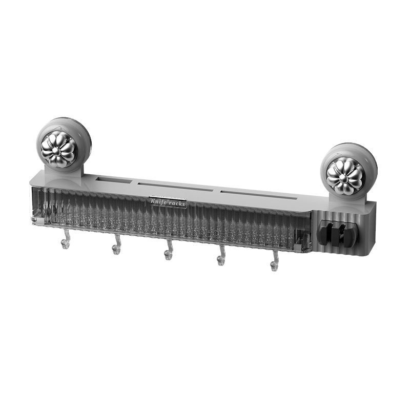 Authentic Kitchen Storage Rack Chopstick Cage Punch-Free Wall-Mounted Knife Holder with Hook Whetstone Storage Rack