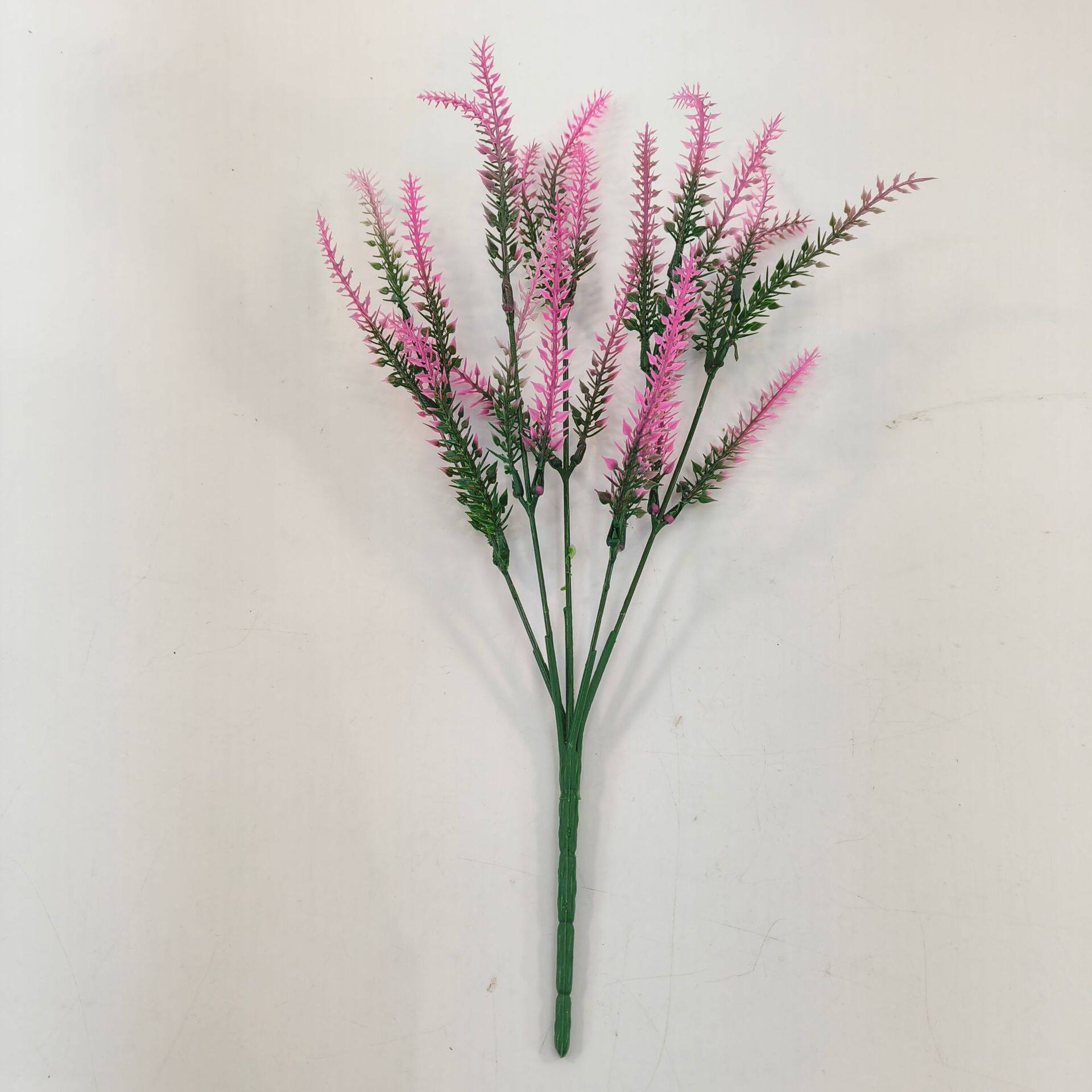 麦穗5叉植绒薰衣草仿真家居装饰植绒仿真植物人造花束仿真花批发