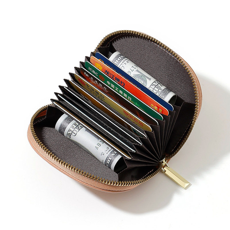 Business Retro Cartoon Card Holder Women's Organ Card Holder Pu Leather Bear Shell Access Card Holder Cartoon