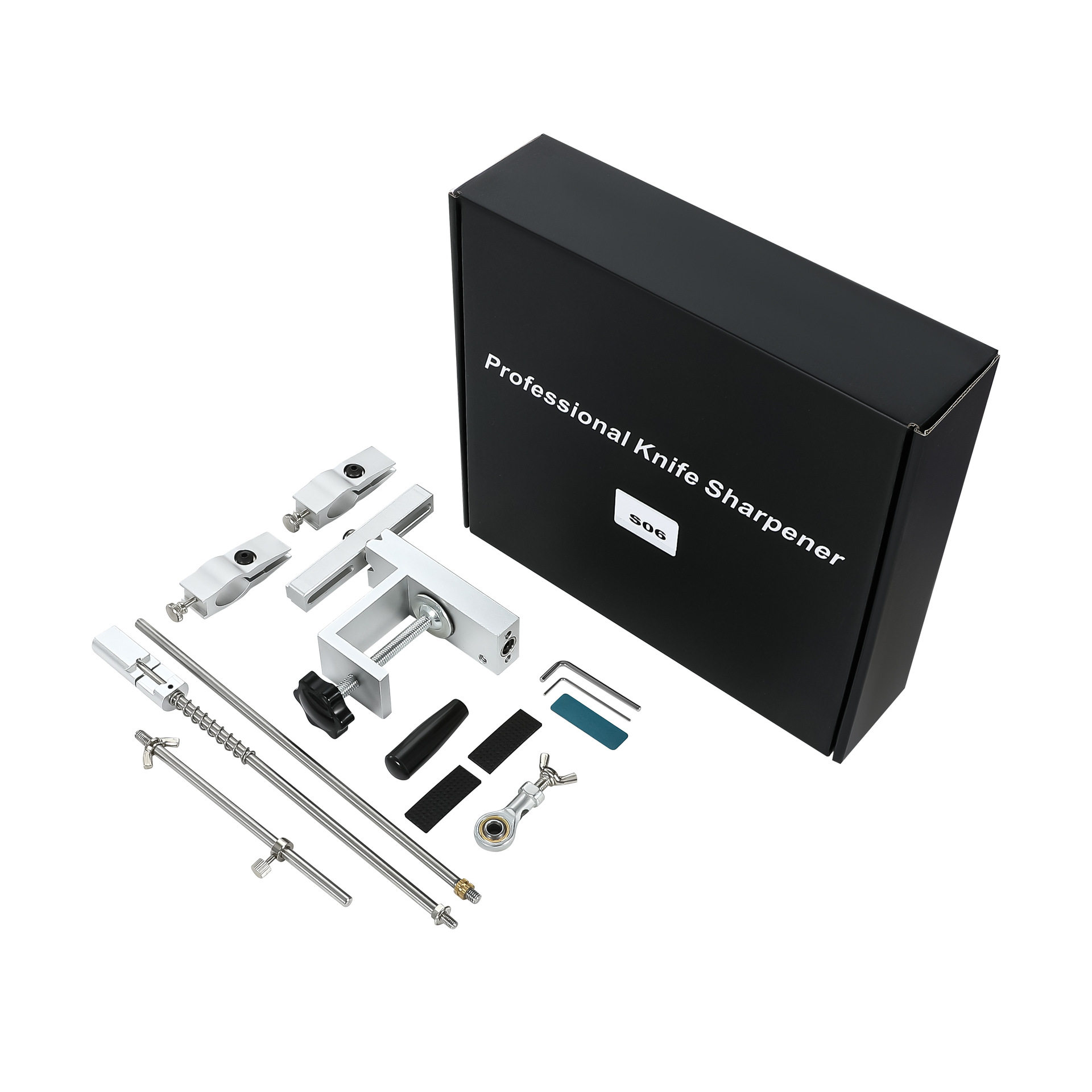 Cross-Border Fixed-Angle Knife Sharpener Sy Tools Double Chuck 360 Flip Knife Sharpener with Grinding Stone for Home Kitchen S06