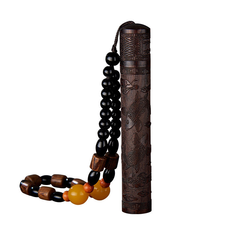 Ebony props incense lighter rechargeable lighter creative cigarette lighter blow a blow retro fire folding wholesale cross-border