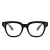 Thick Frame Black Glasses Frame Fashionable Anti-Blue Light Frame Tr90 Ultra-Light Can Be Equipped with Myopia Plain Elephant Gray