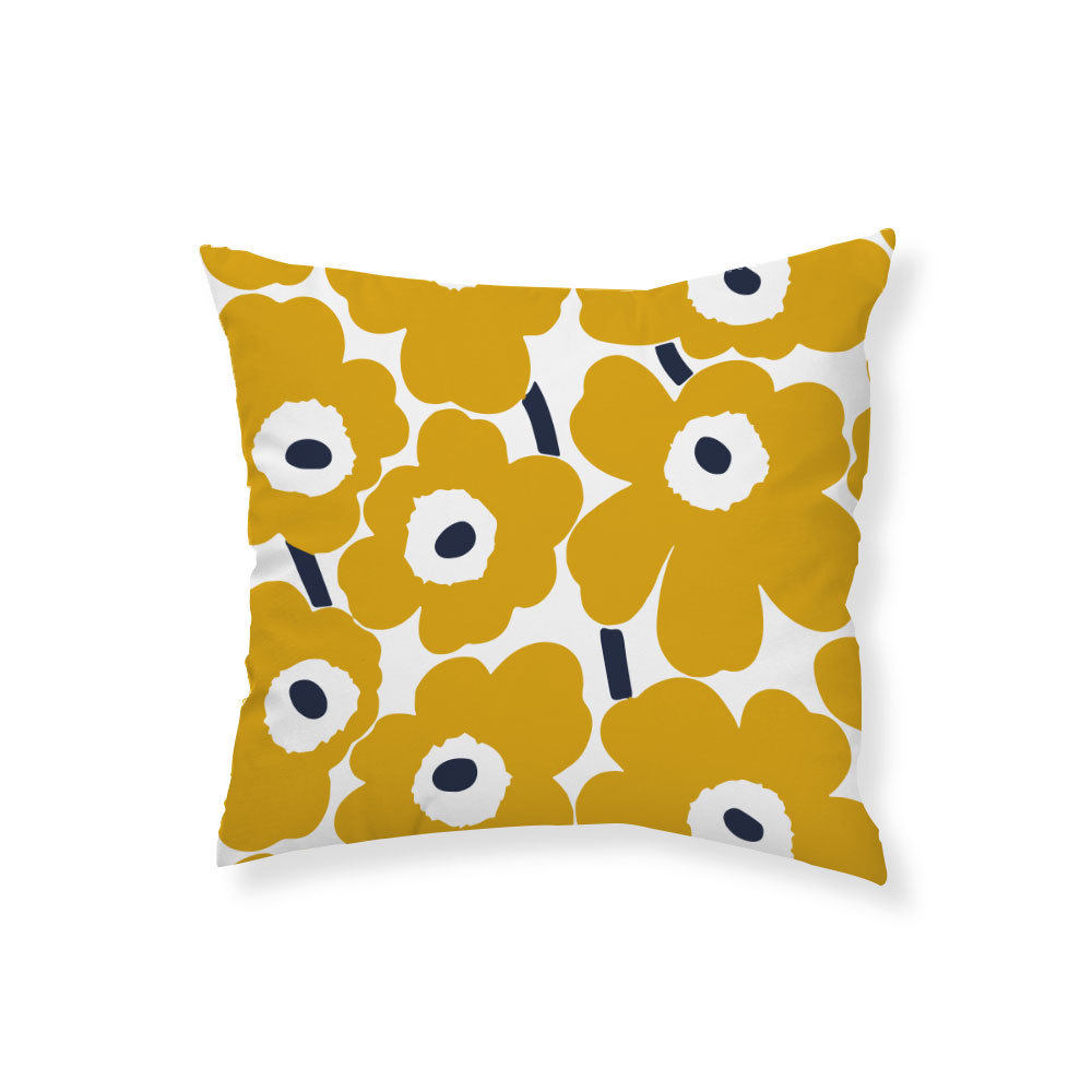 Finnish Poppy Sun Flower Pillow Case Plush Digital Printing Logo Pillow Ins Style Bedside Sofa Backrest