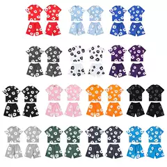 Foam Printed Shorts 2024 European and American Trendy Brand Men's Large Size Loose Multi-Color Beach Pants Wholesale