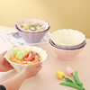 Salad Bowl High Appearance Value Bucket Bowl Household Ceramic Tableware Advanced Sense Light Luxury Large Bowl Soup Bowl Ram Noodle Bowl Fruit Bowl