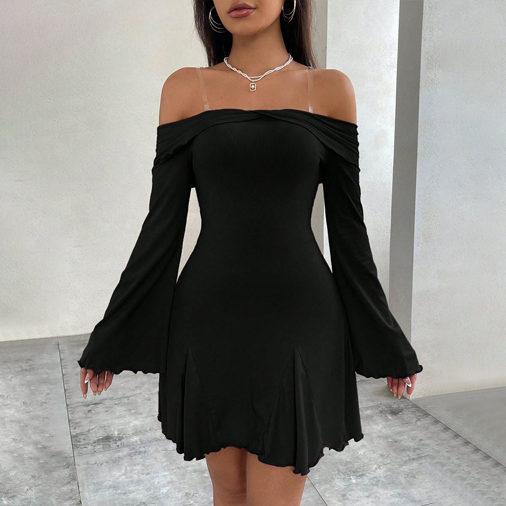 Elegant Off Shoulder Bodycon Dress Sexy Chic Spring Summer Style Perfect for Parties and Night Out Wholesale