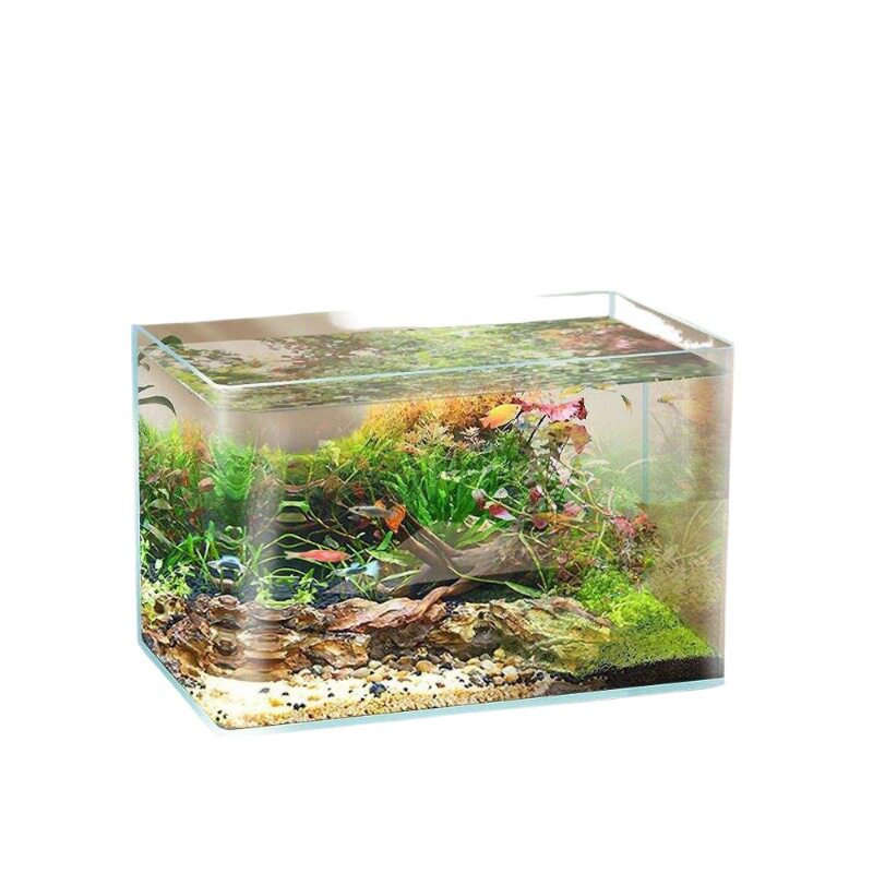 Ultra-White Fish Tank Gold Crystal White Factory Direct Sales Living Room Office Hotel Lobby Large Fish Tank Dropshipping