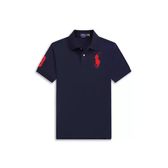 Cross-Border Ralph Lauren Polo Shirt Men's Malaysian Logo Embroidered Lapel Polo Shirt Short-Sleeved Summer Middle-Aged Paul T-Shirt