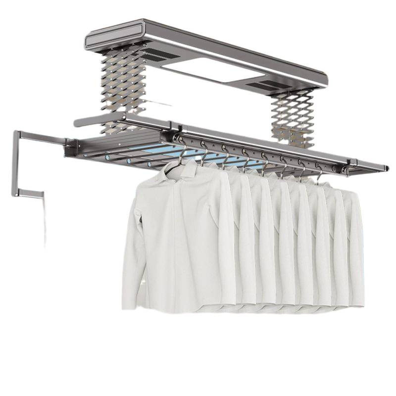 Household Electric Clothes Drying Rack Double Row Intelligent Remote Control Drying Clothes Rod Indoor Balcony Household Automatic Lifting and Cooling