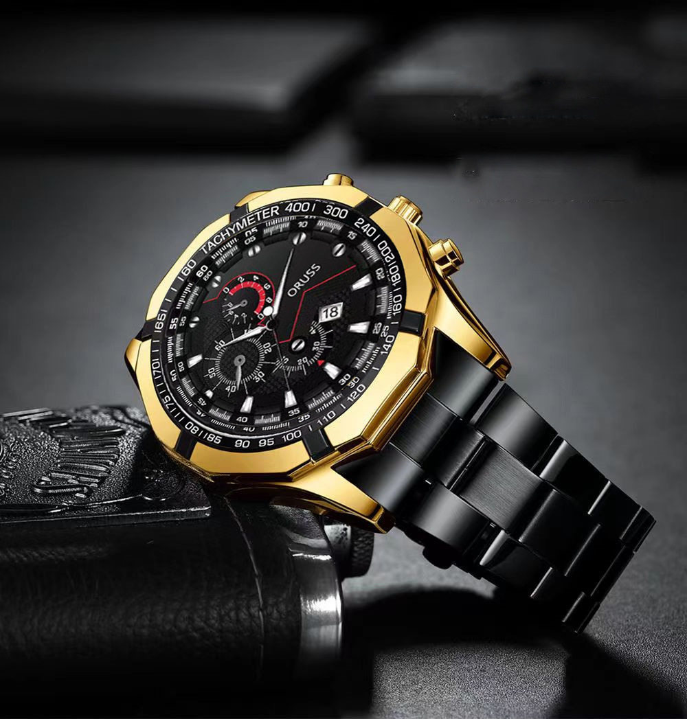 Factory Direct watch men's electronic watch high-end Korean simple luminous waterproof calendar large dial men's watch